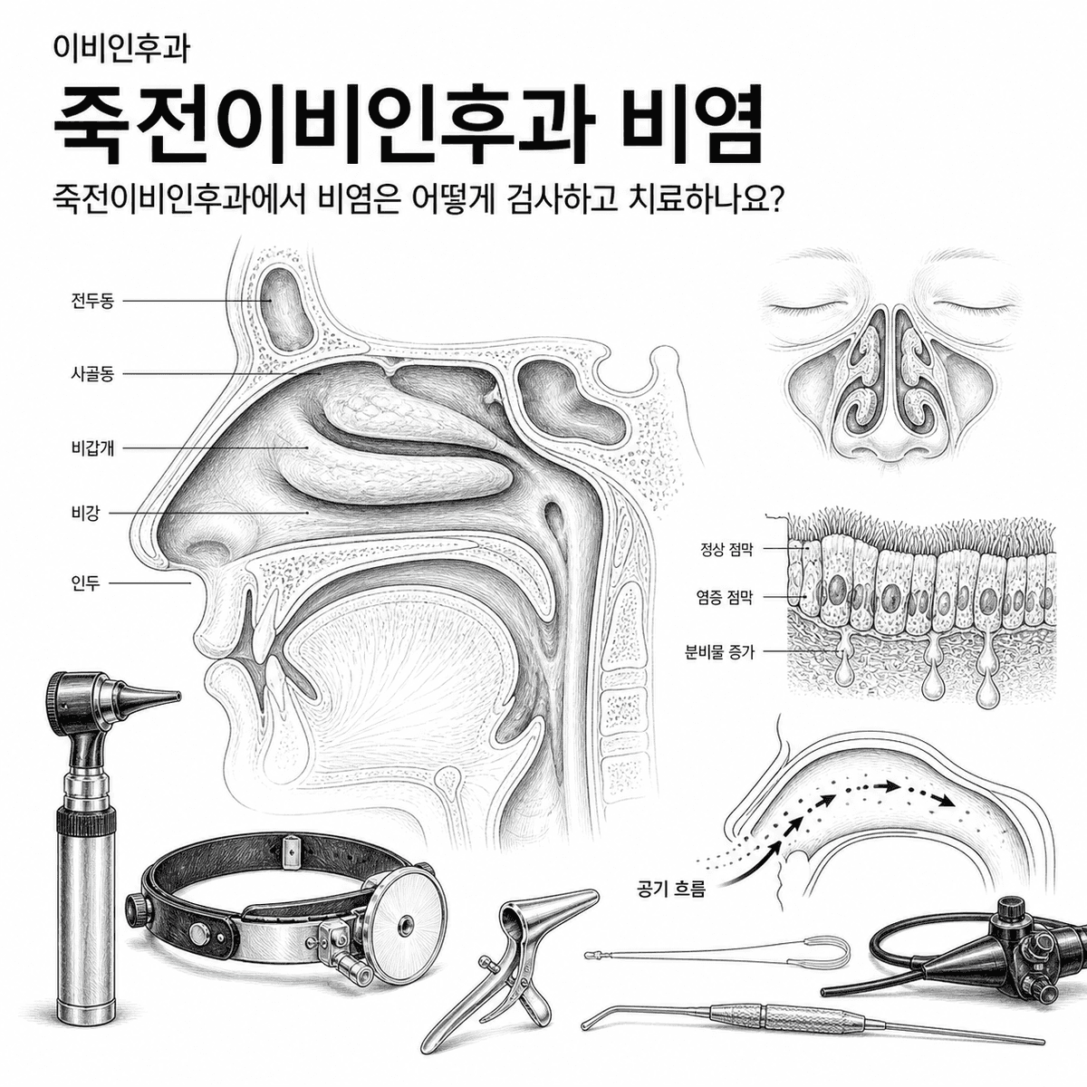 죽전이비인후과 비염, 검사부터 치료까지 어떻게 볼까?