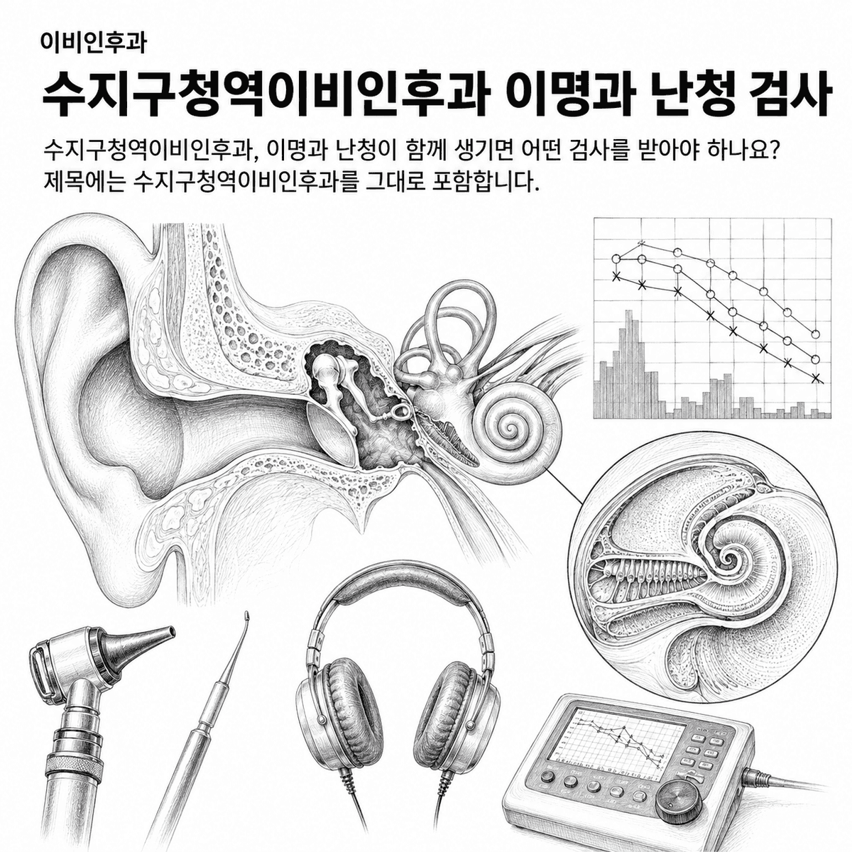 수지구청역이비인후과, 이명과 난청이 같이 오면 검사만으로 충분할까?