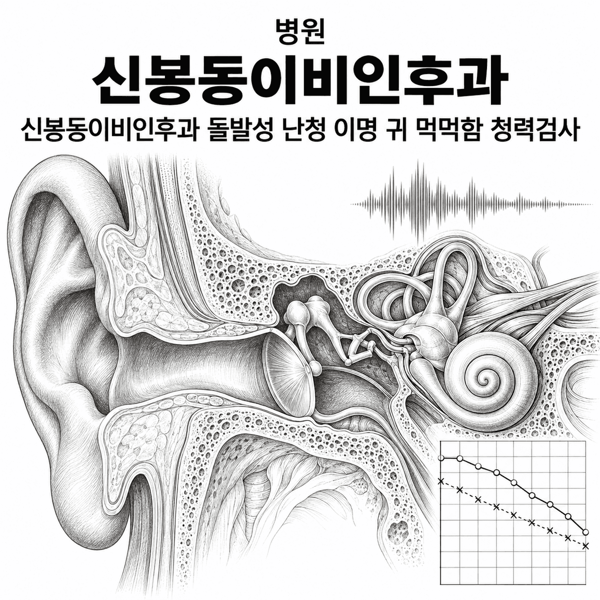 신봉동이비인후과 돌발성 난청 이명 귀 먹먹함 청력검사, 단순 피로로 봐도 될까요?